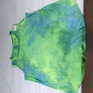 Tee FOR THE SOUL 3XL BLUE & GREEN TIEDYE TANK TOP NWT